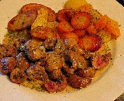 Chez La Mère Michel ROGNONS DE VEAU à LA MOUTARDE 